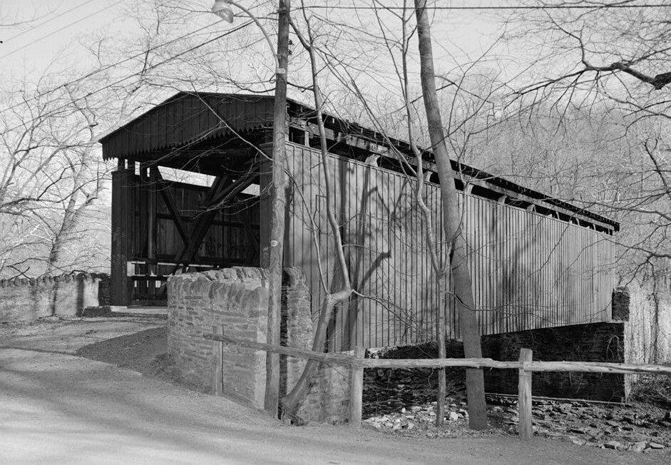 The Thomas Mill Covered Bridge over Wissahickon Creek